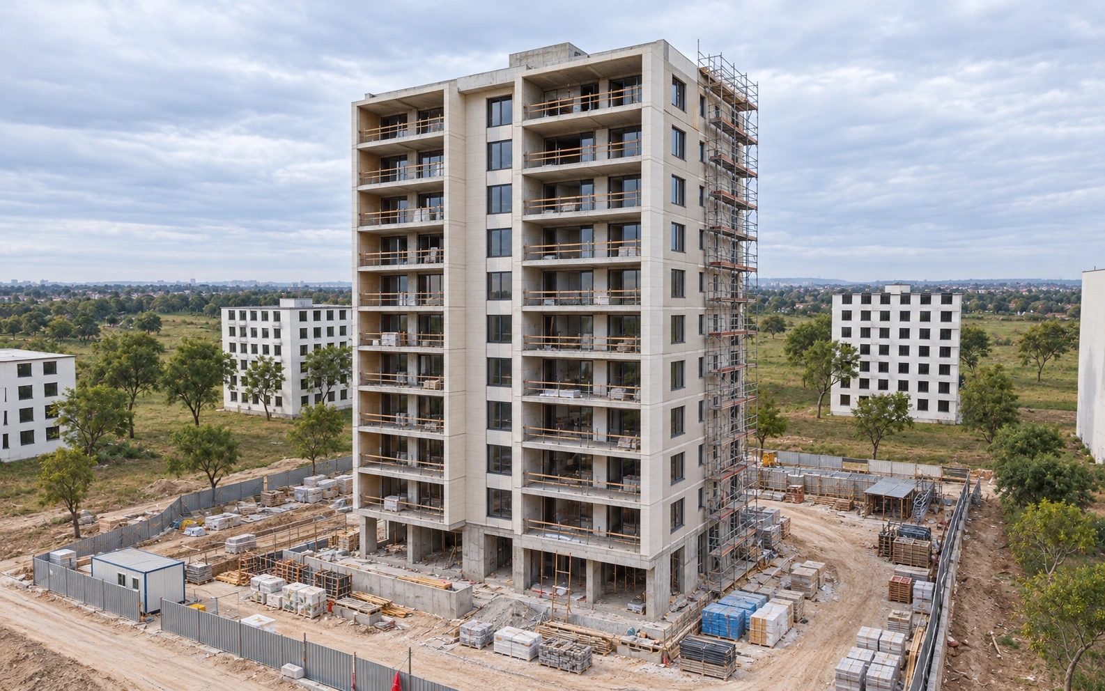 Ardıç Residence cephe ve ince işler aşaması