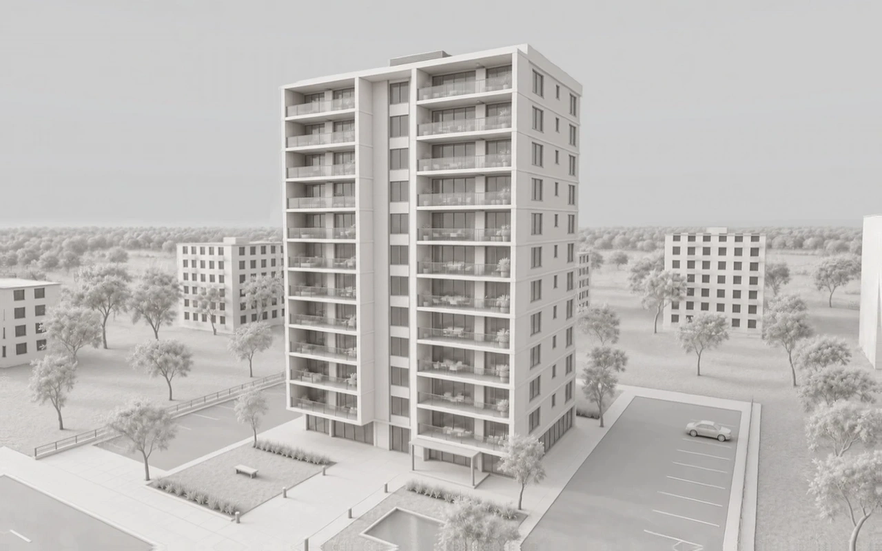 Ardıç Residence · Ön cephe · Maket