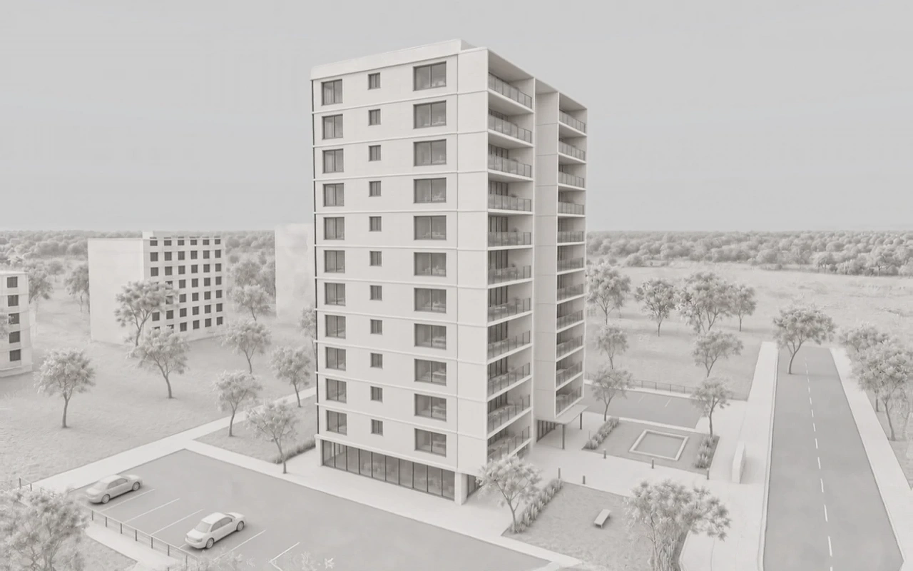 Ardıç Residence · Sol cephe · Maket