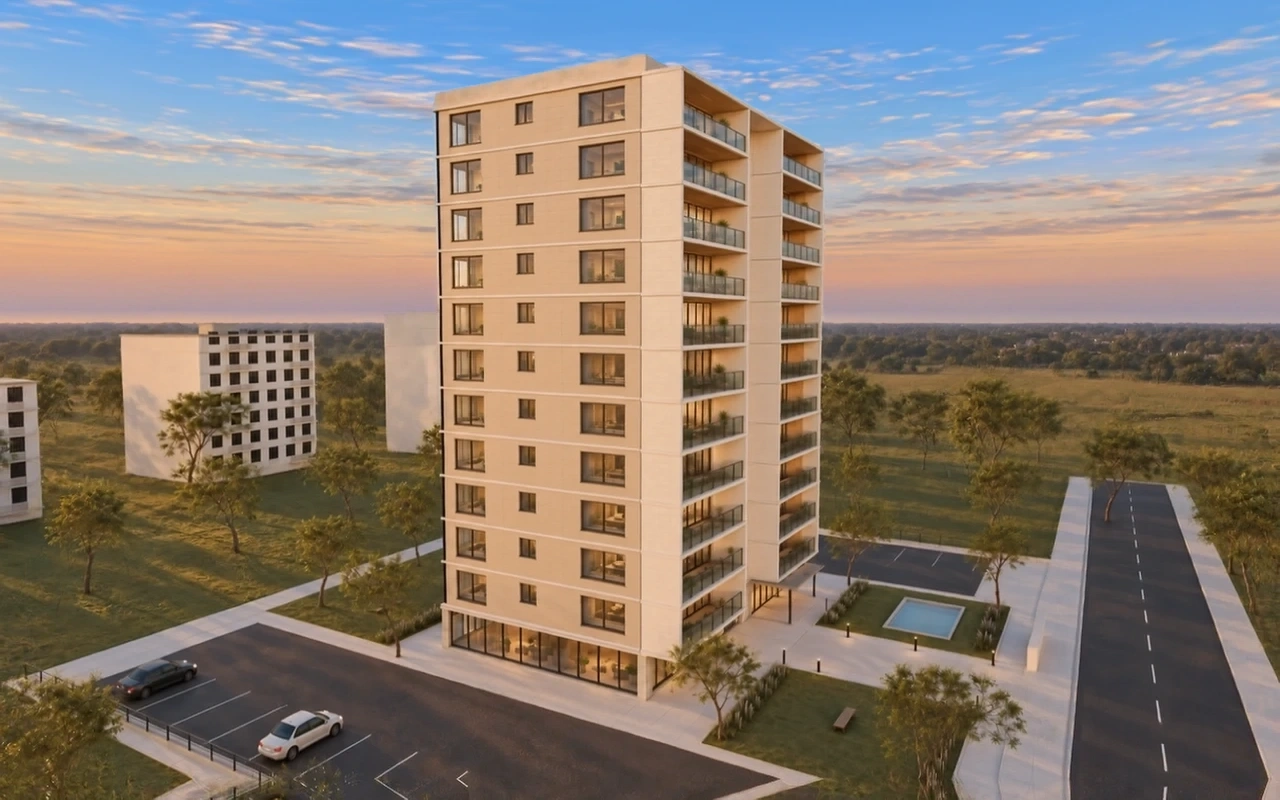 Ardıç Residence · Sol cephe · Gün batımı